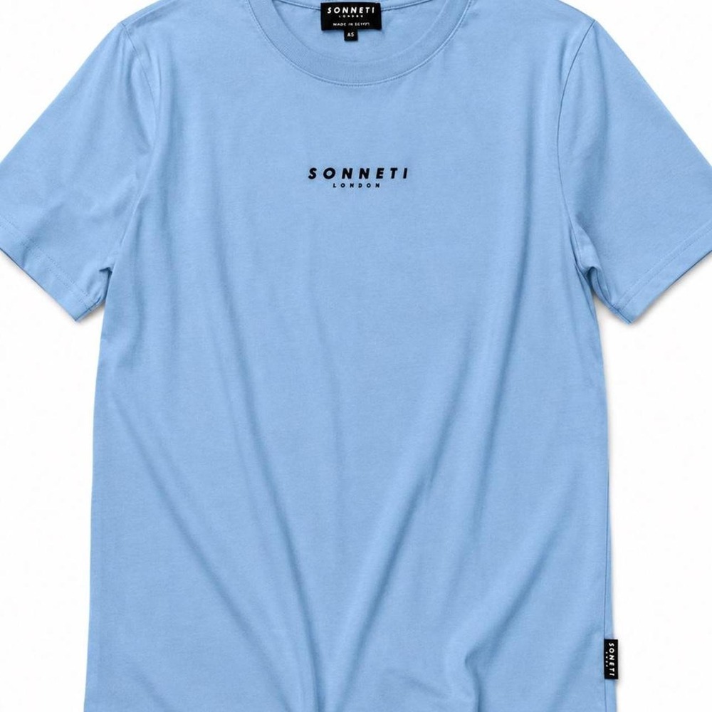 Sonneti London Mens XS Blue Short Sleeve Streetwear Logo T-Shirt